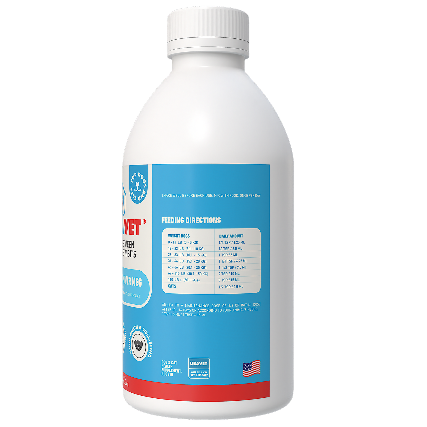 UBAVET Joint Power MEG Maximum Joint Support Liquid for Dogs & Cats American Pet Supplies