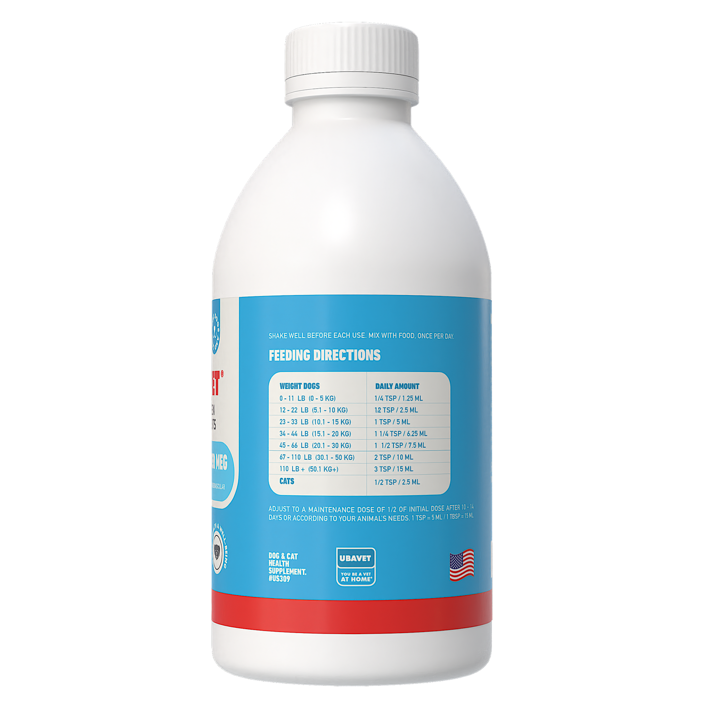 UBAVET Joint Power MEG Maximum Joint Support Liquid for Dogs & Cats American Pet Supplies