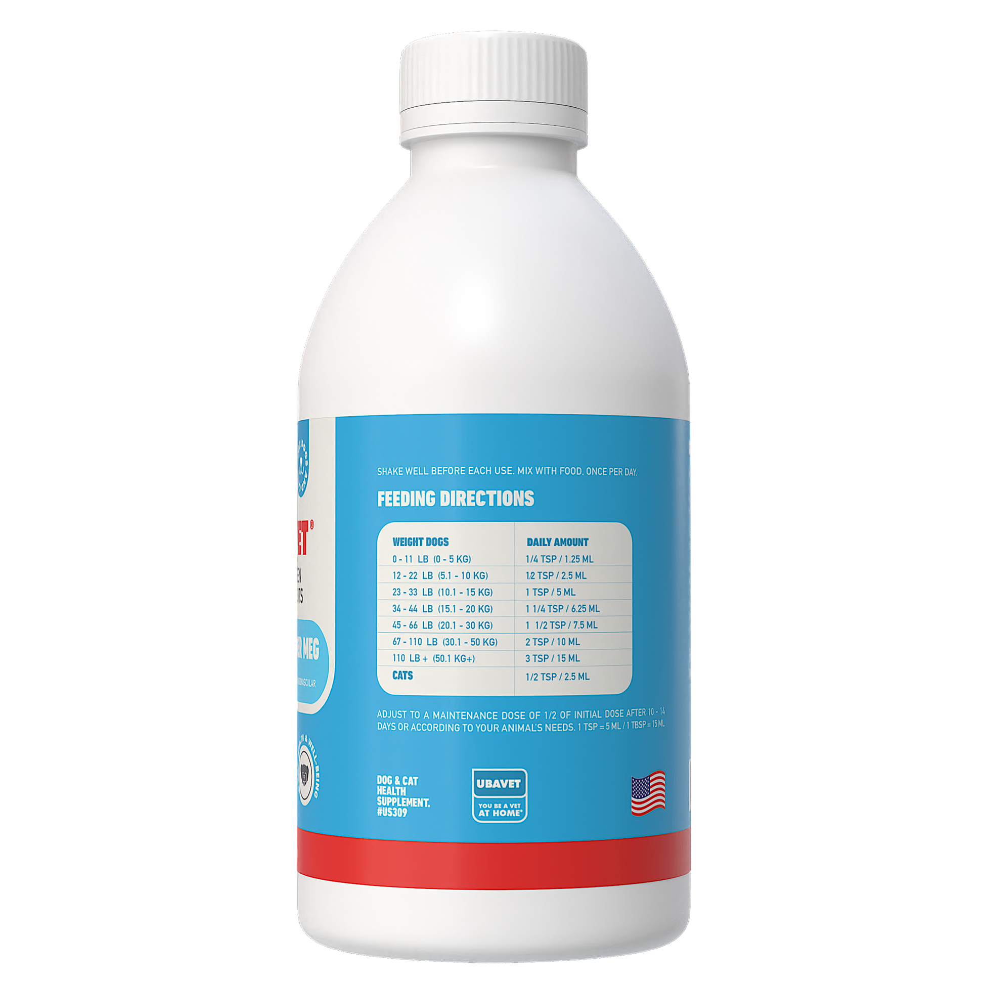 UBAVET Joint Power MEG Maximum Joint Support Liquid for Dogs & Cats American Pet Supplies