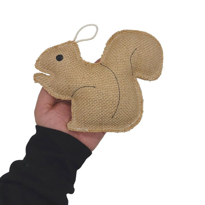 Rustic Jute Squirrel Dog Chew Toy – Non-Toxic & Safe, Soft & Gentle American Pet Supplies