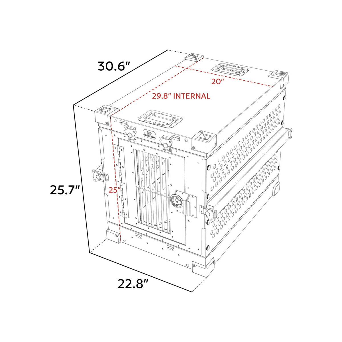 Heavy Duty Collapsible Dog Crate – Small