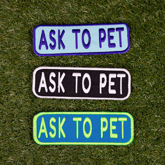 Ask to Pet 2x6 Patch K9 Sport Sack