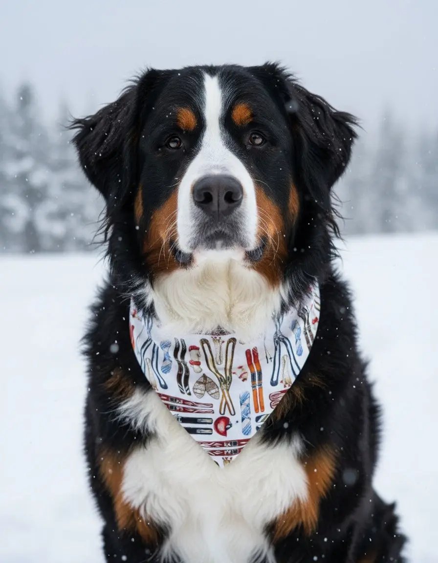 Skiing Dog Bandana Happy Tails Outfitters