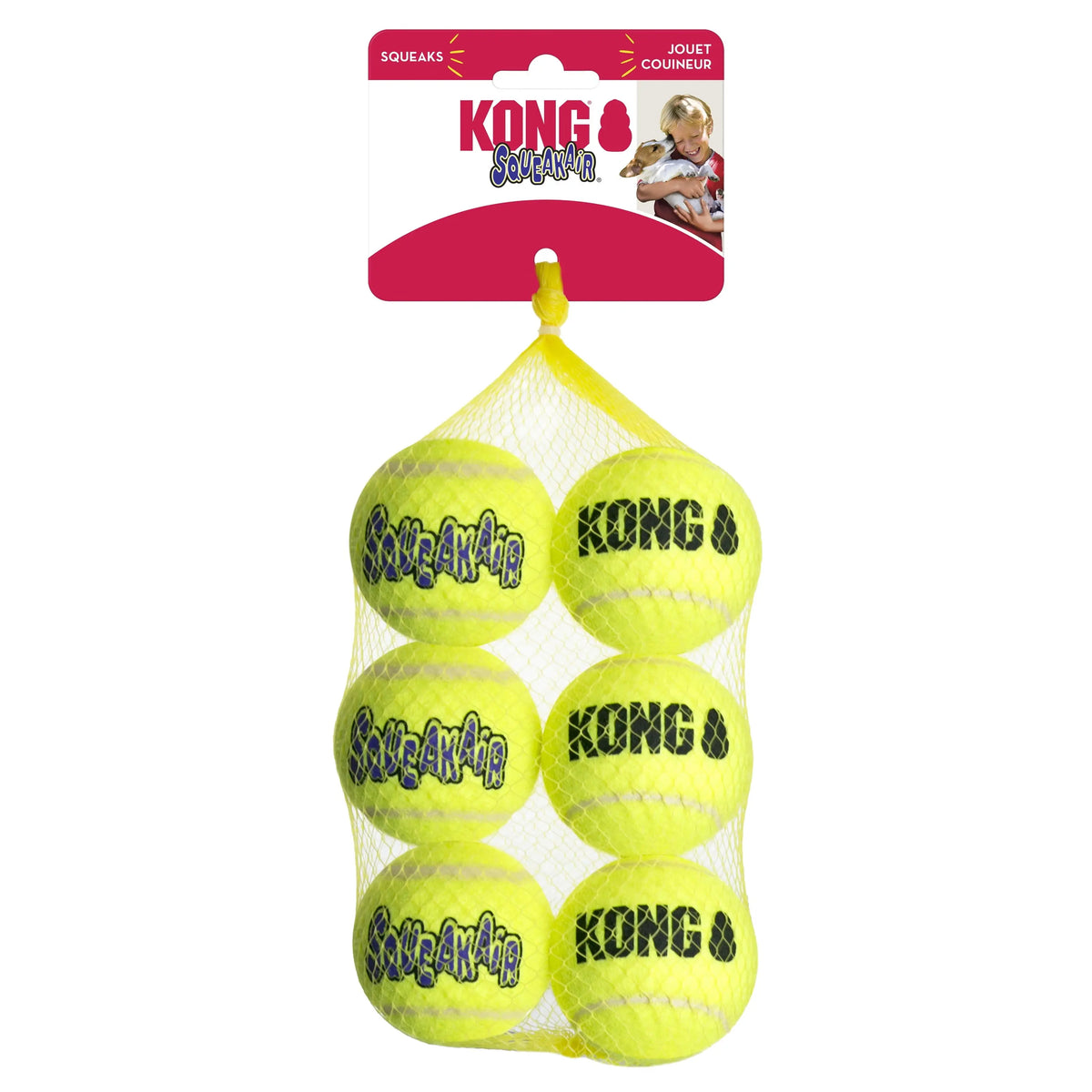 ® Squeakair® Balls Dog Toy, Medium, 6-Pack