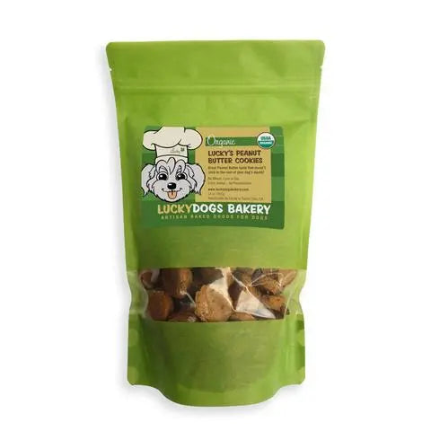 Lucky's Organic Peanut Butter Cookies Happy Dog Food