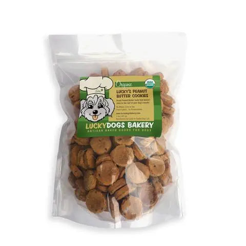 Lucky's Organic Peanut Butter Cookies Happy Dog Food