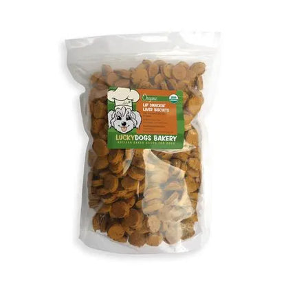Lucky's Lip Smackin' Liver Biscuits Happy Dog Food