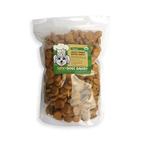 Lucky's Organic Peanut Butter Cookies Happy Dog Food