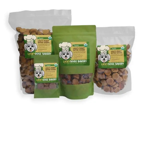Lucky's Organic Peanut Butter Cookies Happy Dog Food