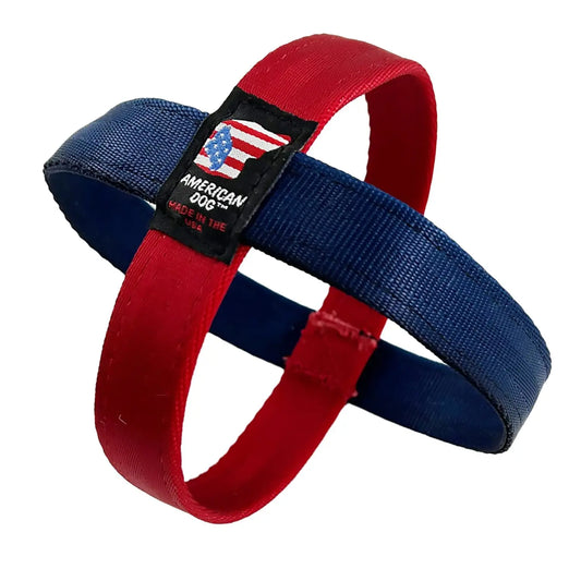 LUCKY DOG $7 Two Tone Ring Ball Seatbelt Tug American Dog