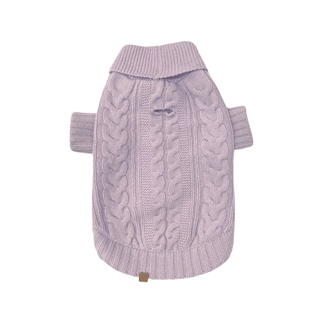 Brooklyn Cashmere Cardigan, Soft lilac BESPOKE PAWS