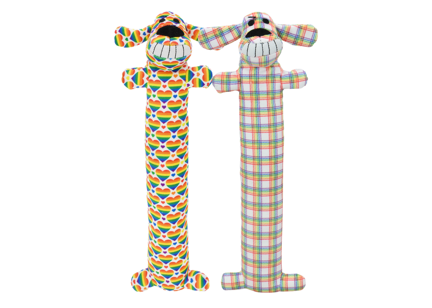 Multipet Rainbow Loofa Dog 12"