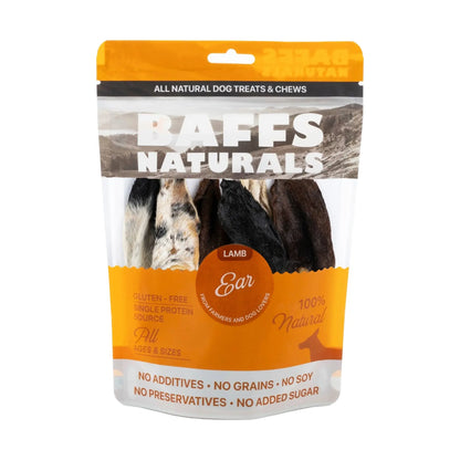 BAFFS NATURALS All-Natural Premium Lamb Ear Dog Chews – (3.5oz Bag) American Pet Supplies