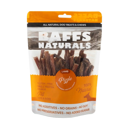 BAFFS NATURALS All-Natural Premium Lamb Pizzle Dog Chews – (8oz Bag) American Pet Supplies