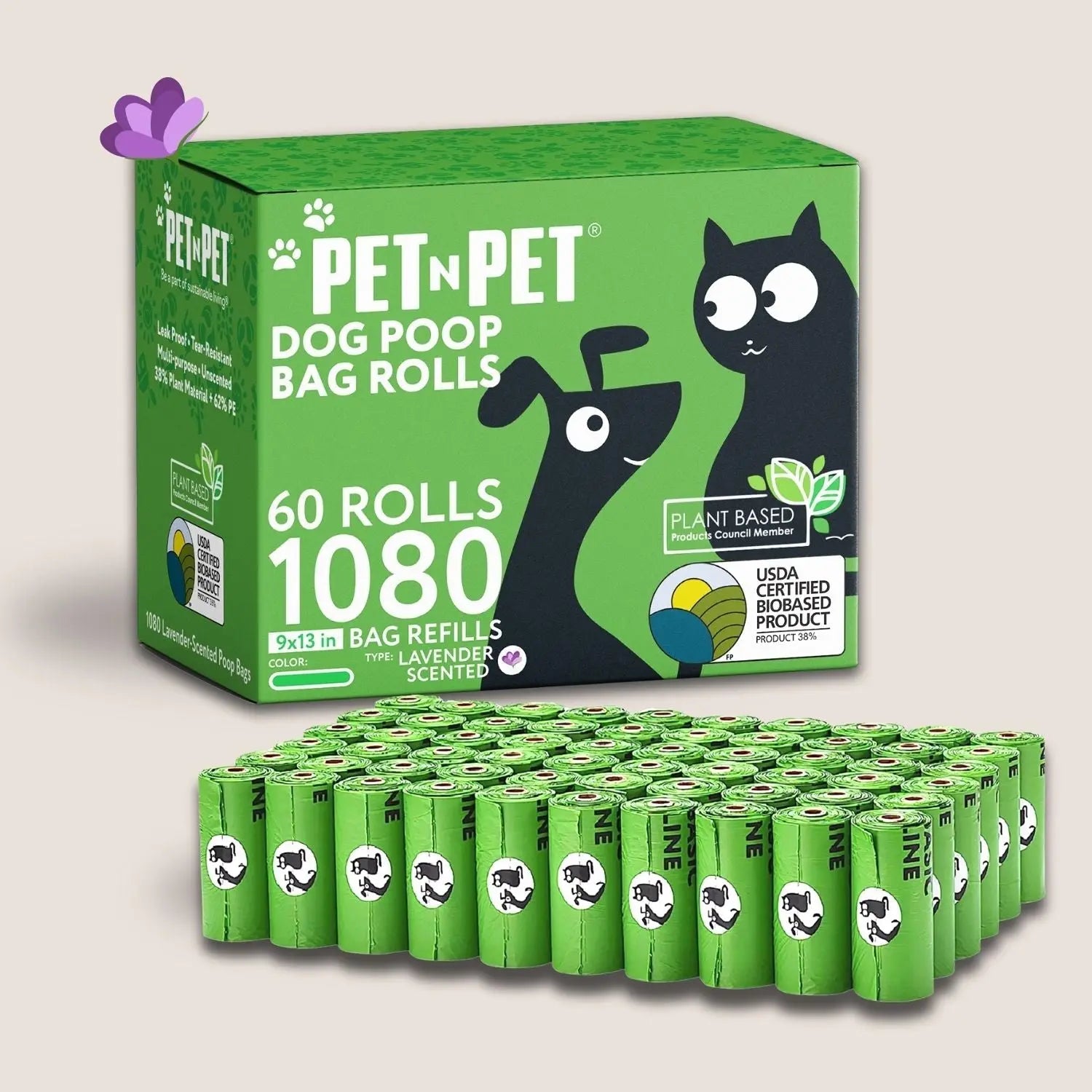 41% Plant-based Poop Bags - K9 Outdoors