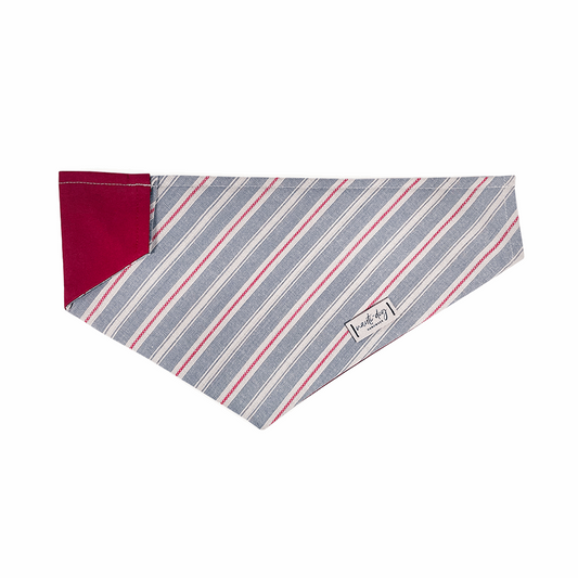 Liberty Patriotic American Woven Stripe Over-the-Collar Dog Bandana Nauti-dog Handmade