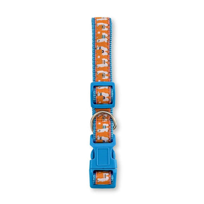 Nylon Dog Collar with Embroidered Llama Design, Adjustable,  Comfortable & Secure Fit American Pet Supplies