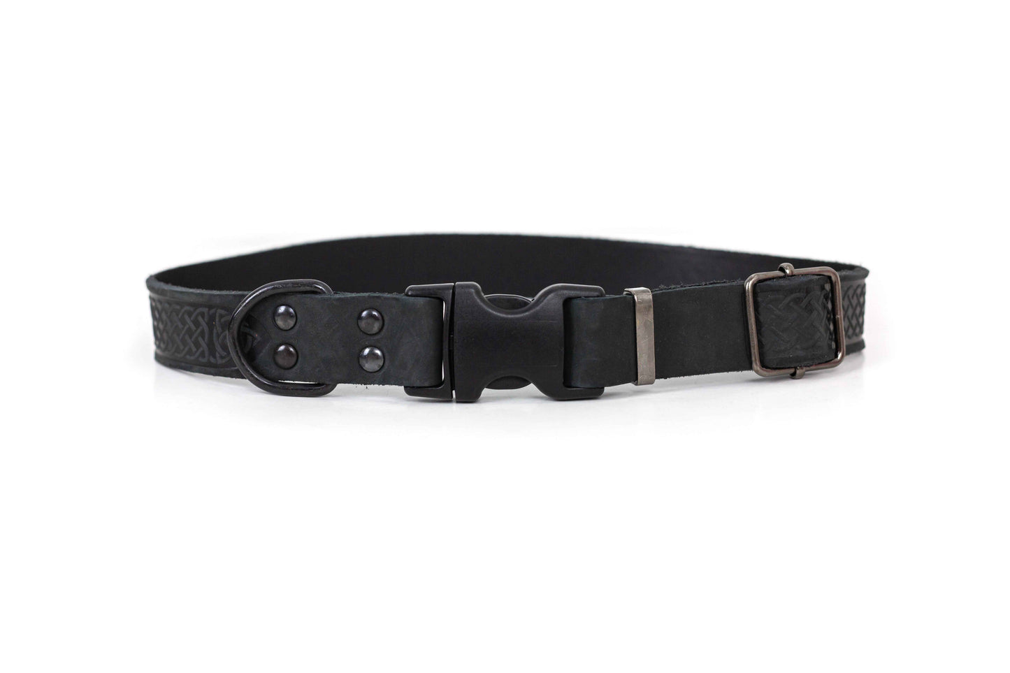 Celtic Sport Quick-Release Leather Dog Collar