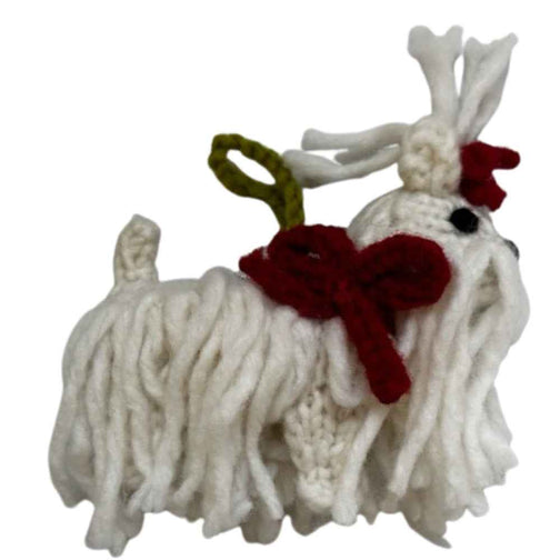 Maltese Dog Ornament