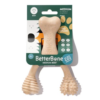 BetterBone MEDIUM Durability CHEW TOY: Perfect Chew for Everyday Chewers | Natural Ingredients, Eco-Friendly, Non-Toxic BetterBone All Natural Eco-Friendly Dog Chews & Bones