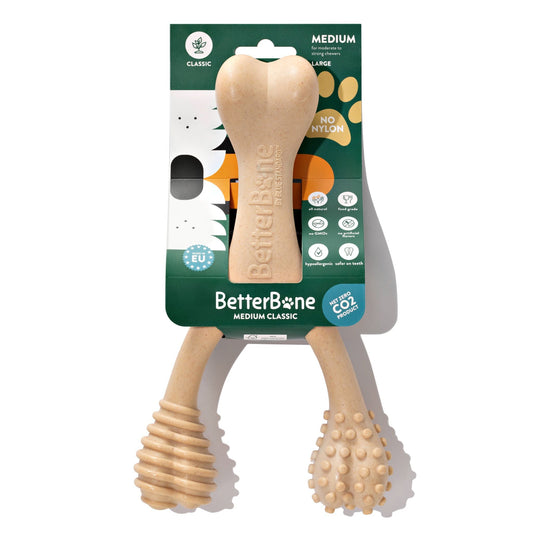 BetterBone MEDIUM Durability CHEW TOY: Perfect Chew for Everyday Chewers | Natural Ingredients, Eco-Friendly, Non-Toxic BetterBone All Natural Eco-Friendly Dog Chews & Bones