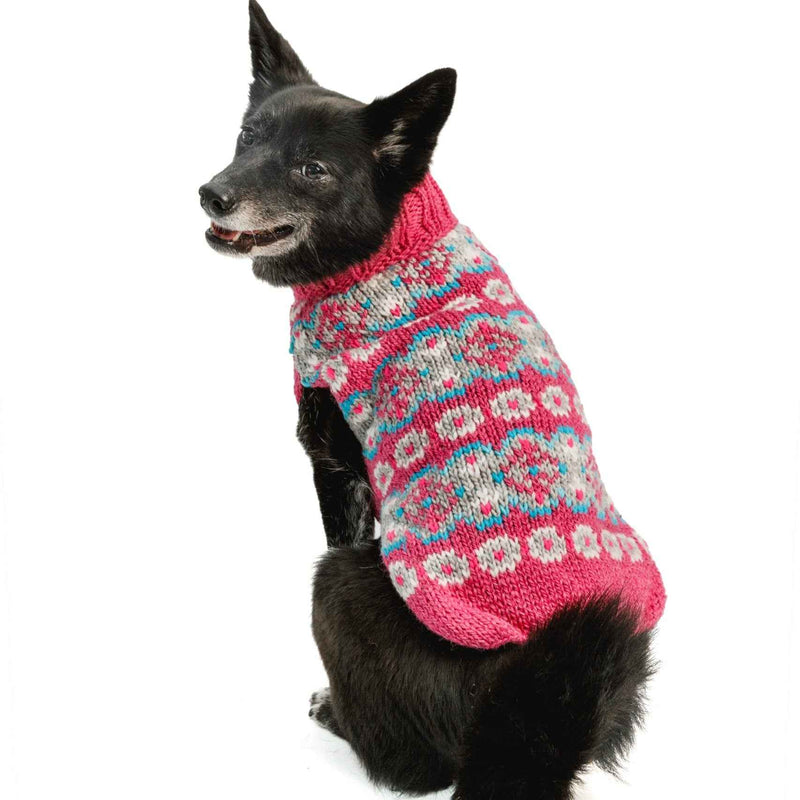 Alpaca Rose Fairisle Dog Sweater