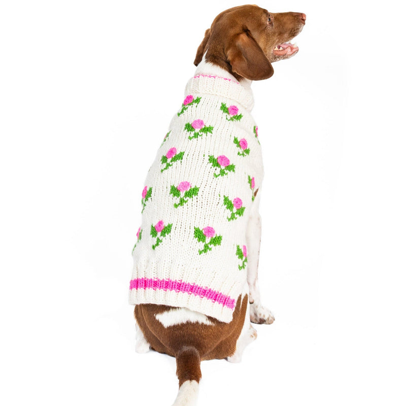 Rose Bud Dog Sweater