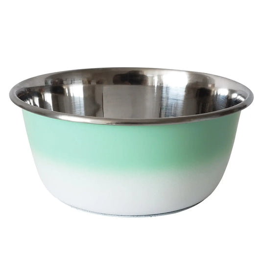 Deep Dog Bowl – Stainless Steel Bowl, Ideal for Small, Medium & Large Dogs – Mint Green American Pet Supplies