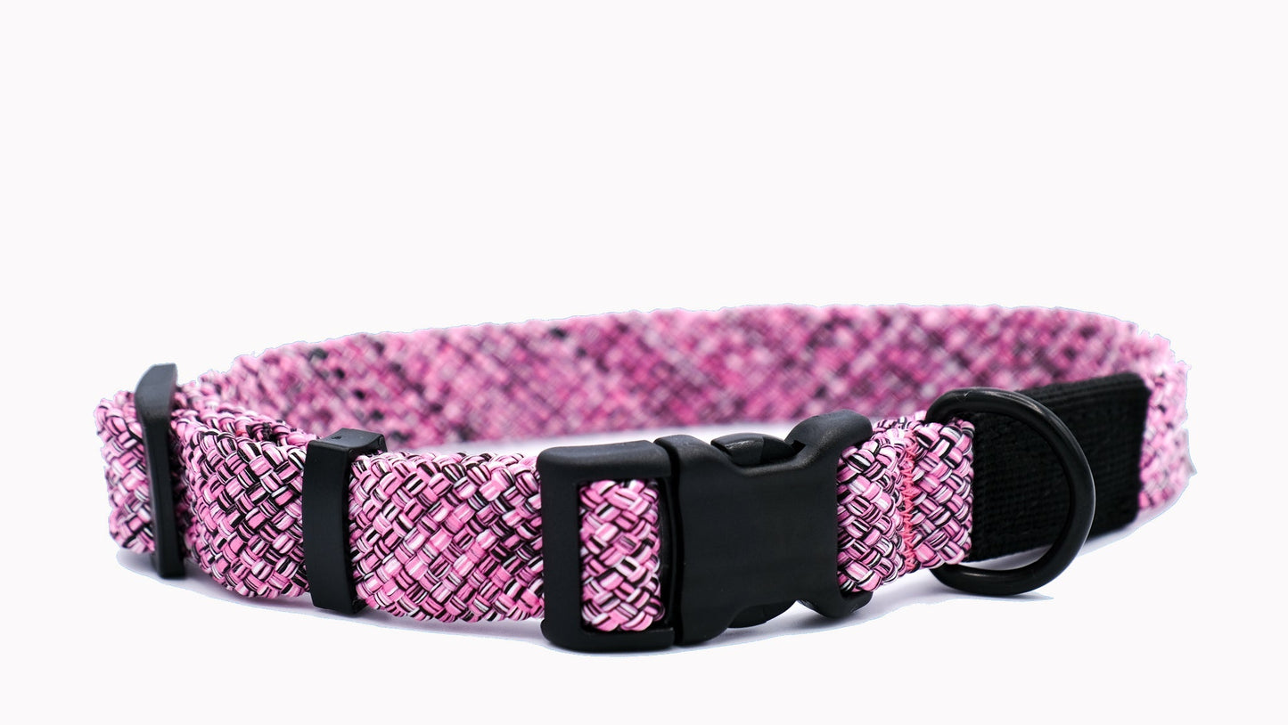 Adventure Style Mountain Blush Climbing Rope Dog Collar Euro-Dog Collars and Leads