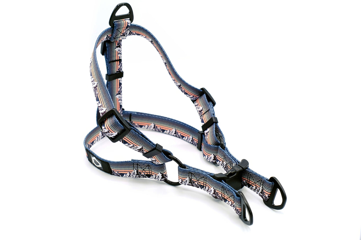 Outdoor Style Mountain Sunset Nylon Step In Dog Harness Euro-Dog Collars and Leads