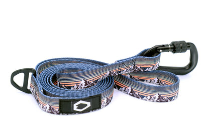 Outdoor Style Mountain Sunset Nylon Dog Leash Euro-Dog Collars and Leads