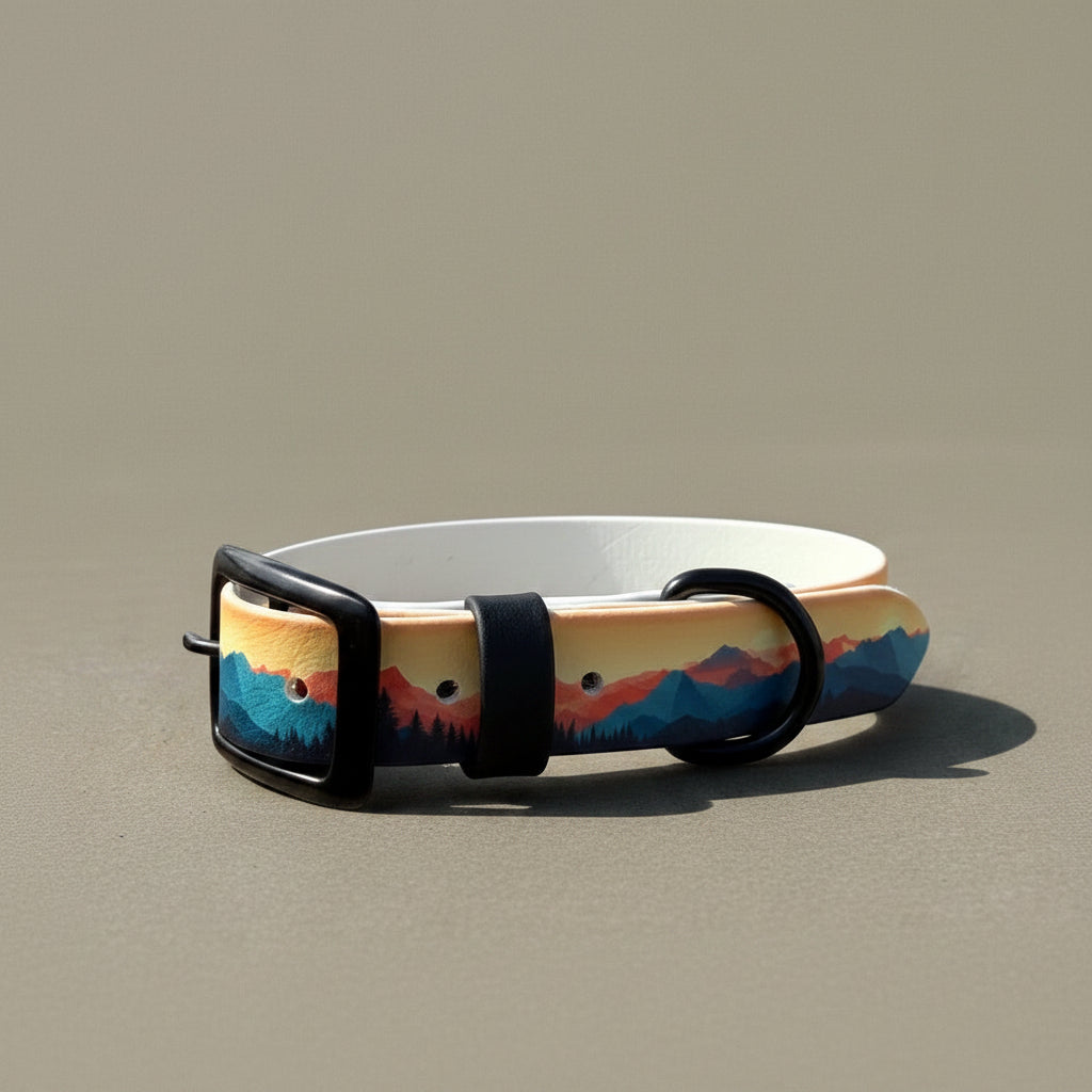 Mountains Biothane Collar