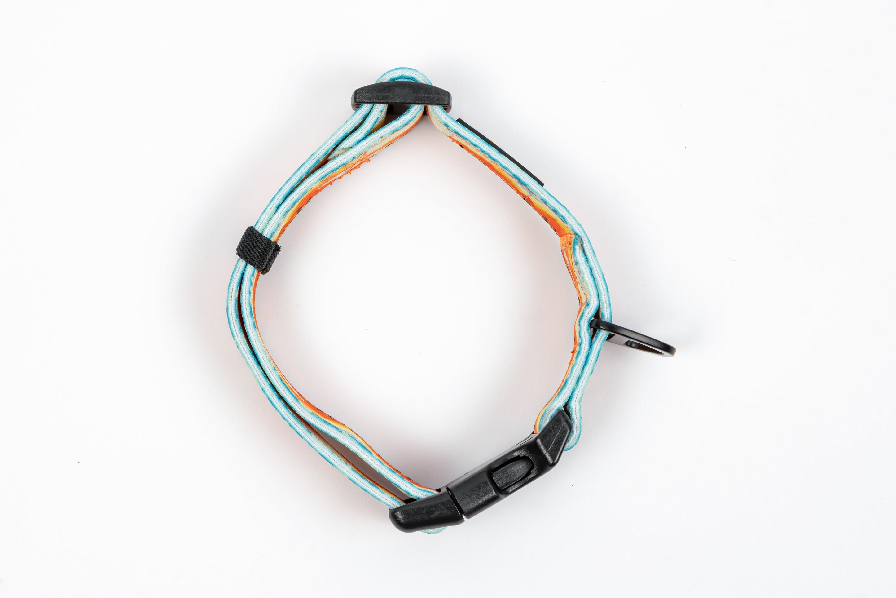 Mountainscape Adjustable Dog Collar - Orange