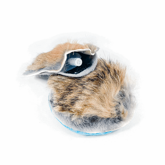 Natural Rabbit Fur Squeaker Training Rounds Nauti-dog Handmade