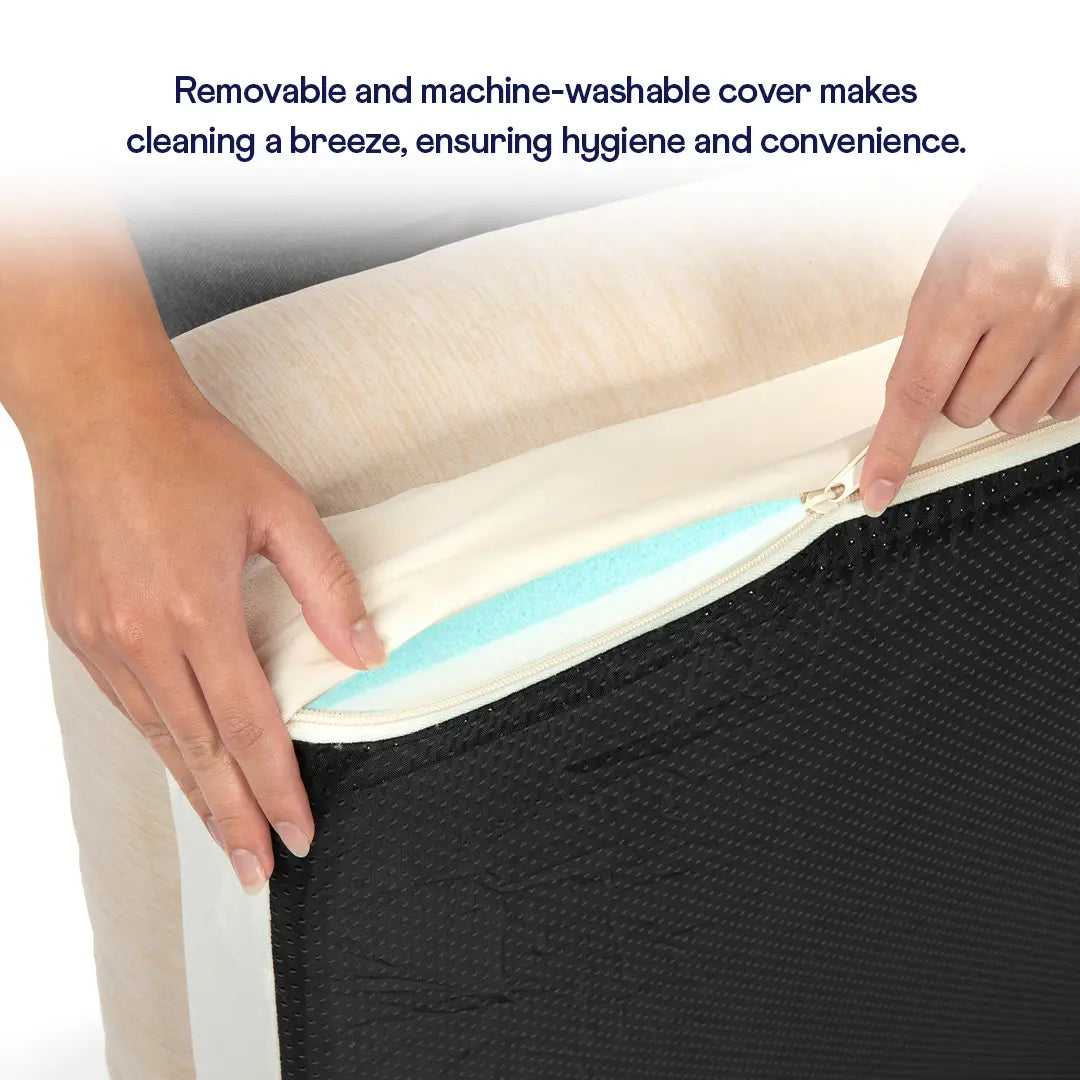 PupChill™ Cooling 4-Bolster Dog Bed - Arctic Sand Paw.com