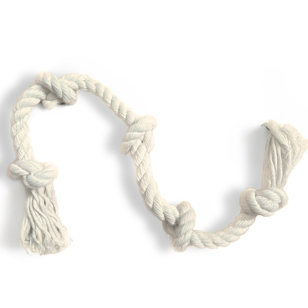 Boba & Vespa 100% Organic Cotton Rope Dog Toy - 5 Sizes The Kind Pet