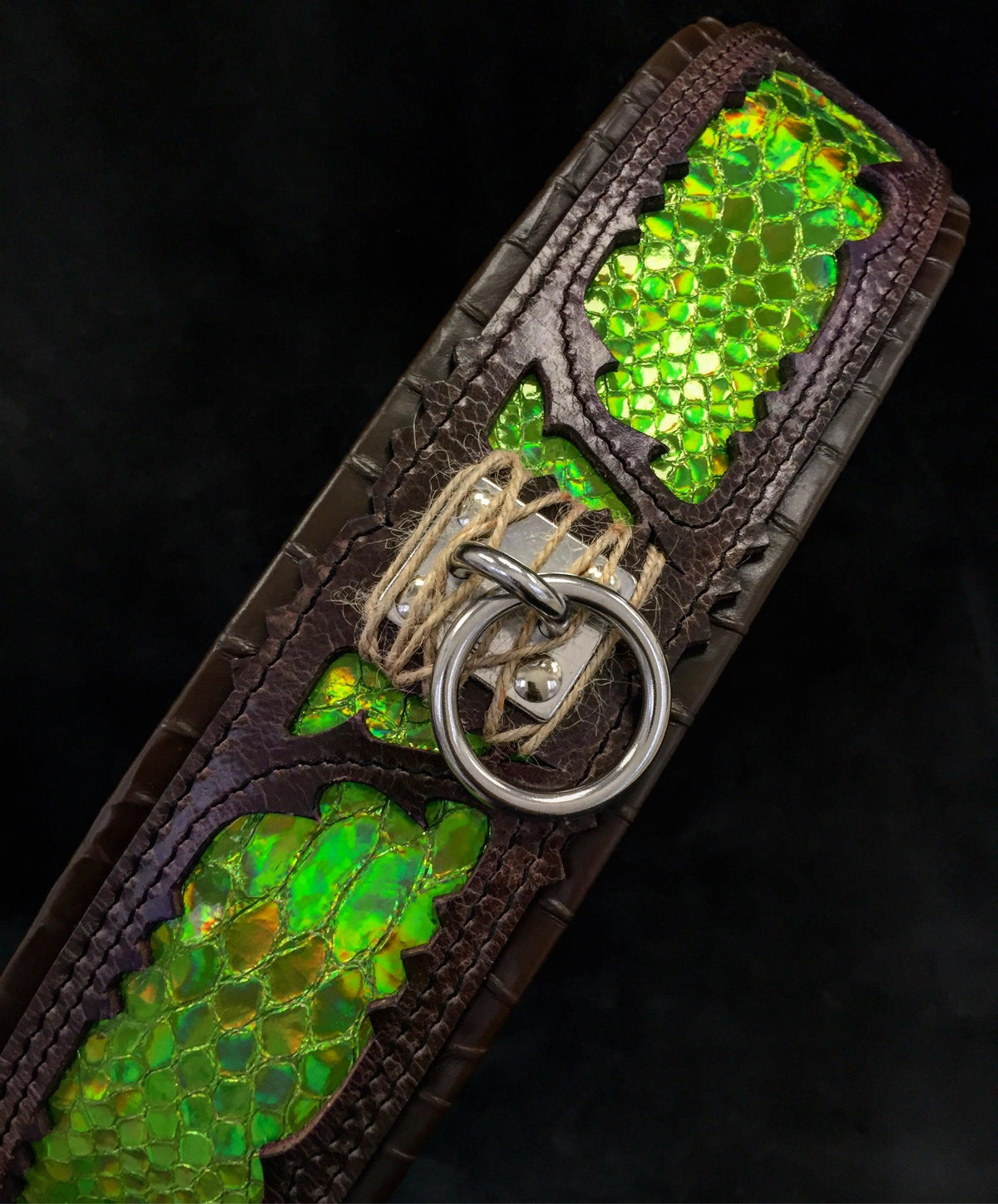 Bestia Venom Leather Dog Collar