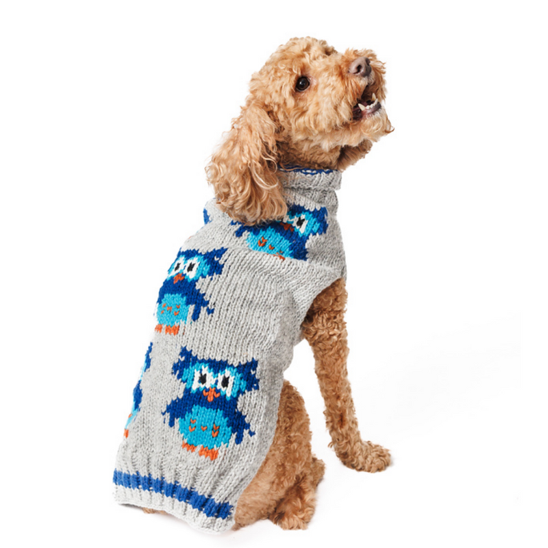 Owl Wool Dog Sweater