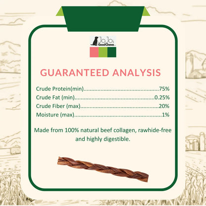 Braided Collagen Stick Dog Treats for Joint Health - 12-Inch Standard (4-Pack) American Pet Supplies