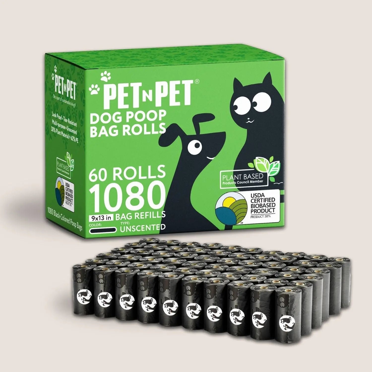 41% Plant-based Poop Bags - K9 Outdoors