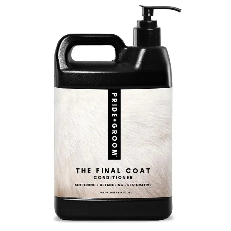THE FINAL COAT Dog Conditioner — All-Natural, Vegan, Hypoallergenic Conditioner for a Soft, Shiny Coat PRIDE+GROOM