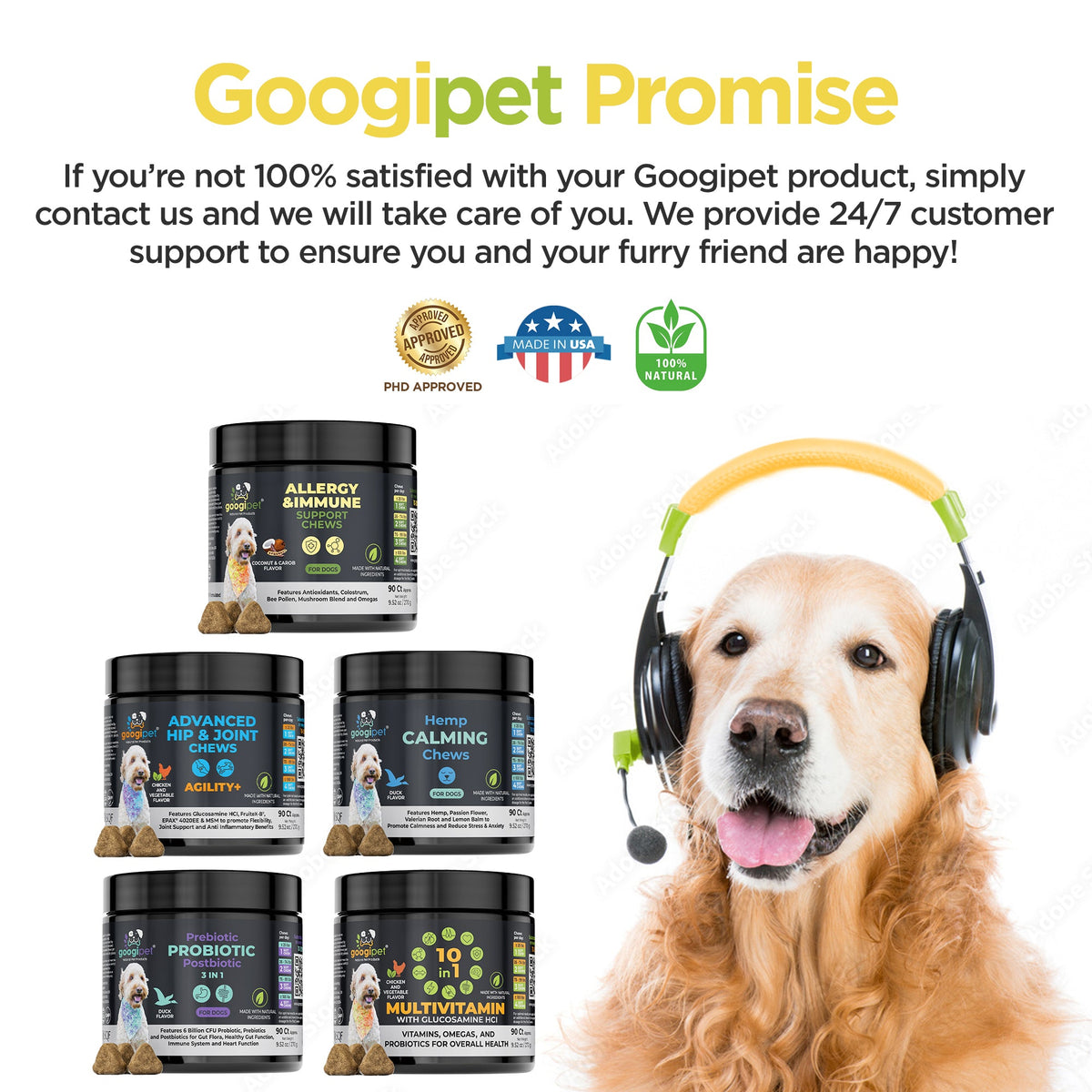 Allergy & Immune Support Chews for Dogs (Peanut Butter Flavor)