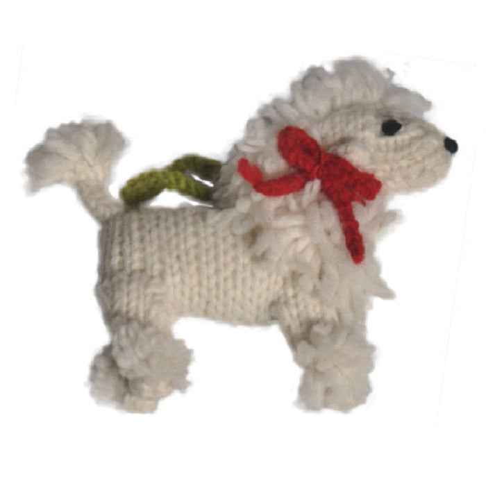 White Poodle Dog Ornament