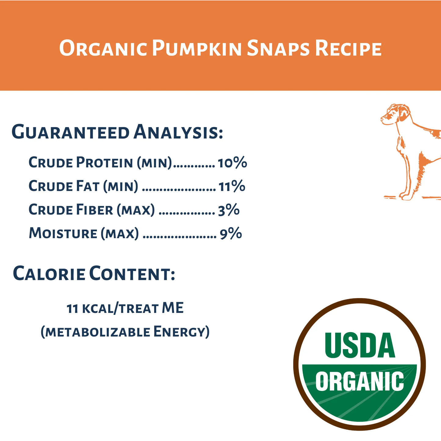 Dog Mamma's Organic Pumpkin Snaps Recipe- USDA Organic Certified Dog Treats Dog Mamma's Organic Dog Treats