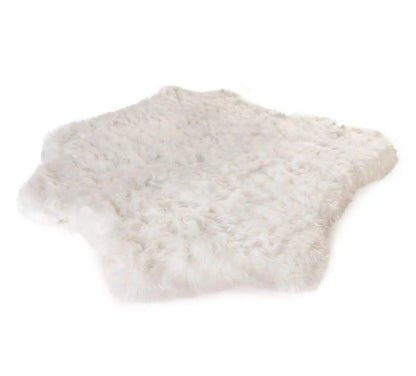 PupRug™ Animal Print Memory Foam Dog Bed - Polar Bear Faux Hide Paw.com