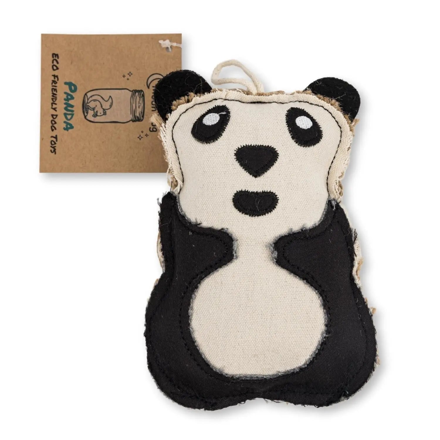 Canvas & Jute Panda-Shaped Dog Chew Toy – Durable, Safe and Non-Toxic American Pet Supplies