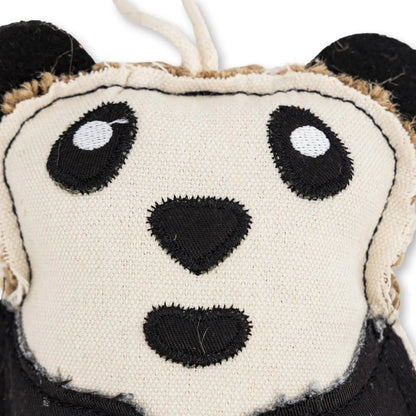 Canvas & Jute Panda-Shaped Dog Chew Toy – Durable, Safe and Non-Toxic American Pet Supplies