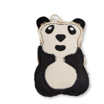 Canvas & Jute Panda-Shaped Dog Chew Toy – Durable, Safe and Non-Toxic American Pet Supplies