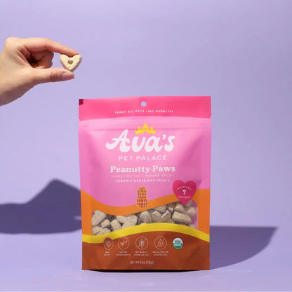 Ava's Pet Palace Organic Oven Baked Dog Treats - Peanutty Paws (6 oz) / 2-Pack American Pet Supplies