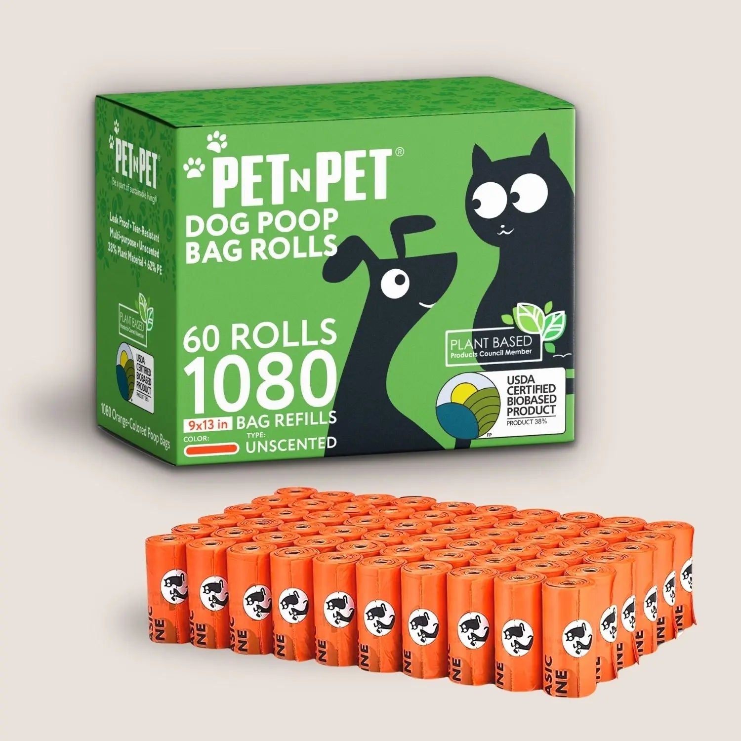 41% Plant-based Poop Bags - K9 Outdoors